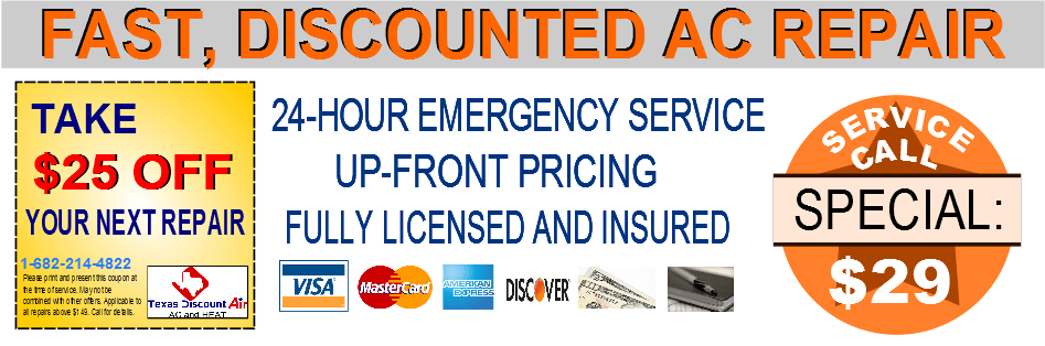 Service call is only $29 and free estimate on new AC brand equipment